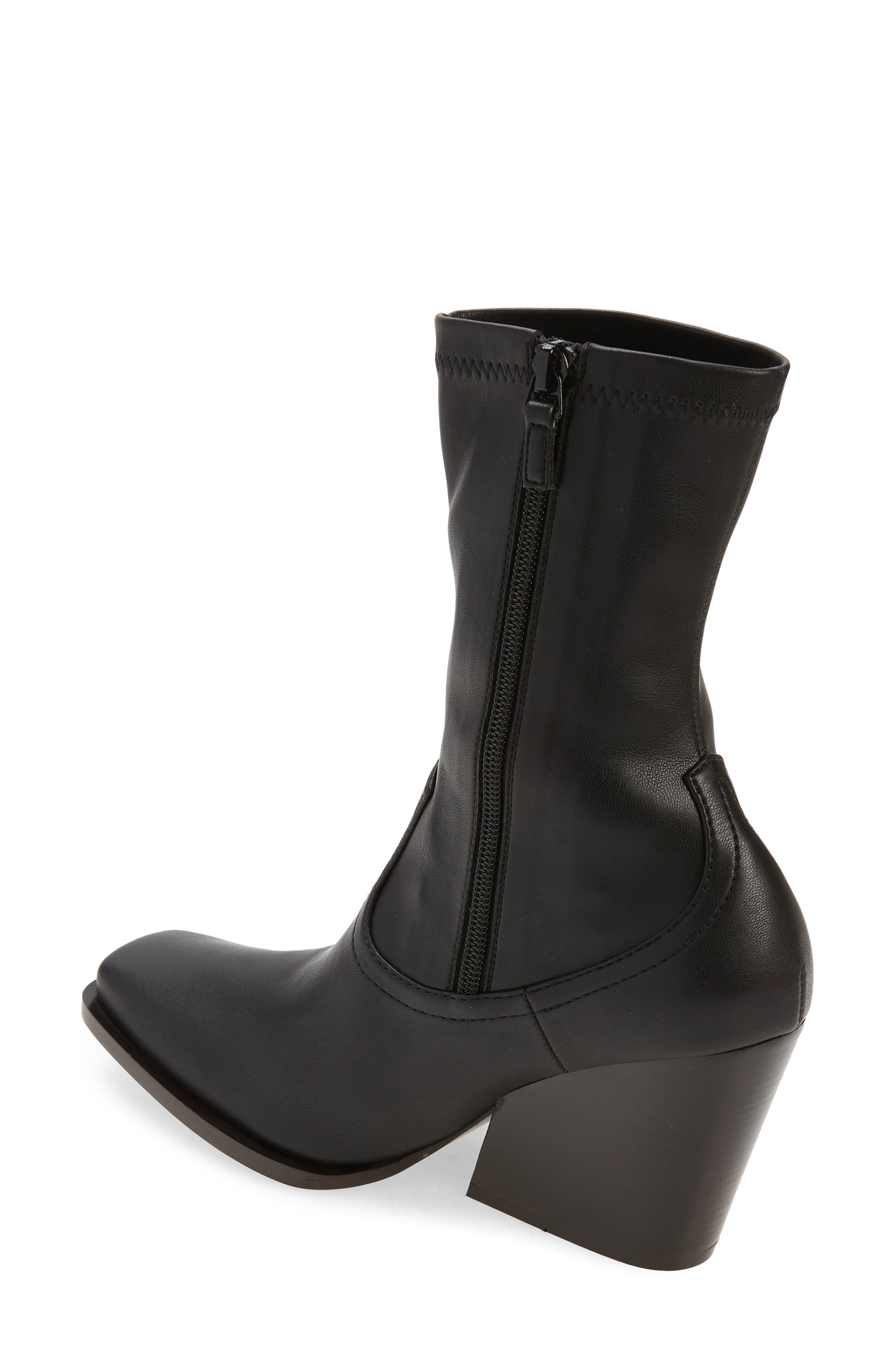 Stella McCartney Stretch Cowboy Bootie, Alternate, color, 