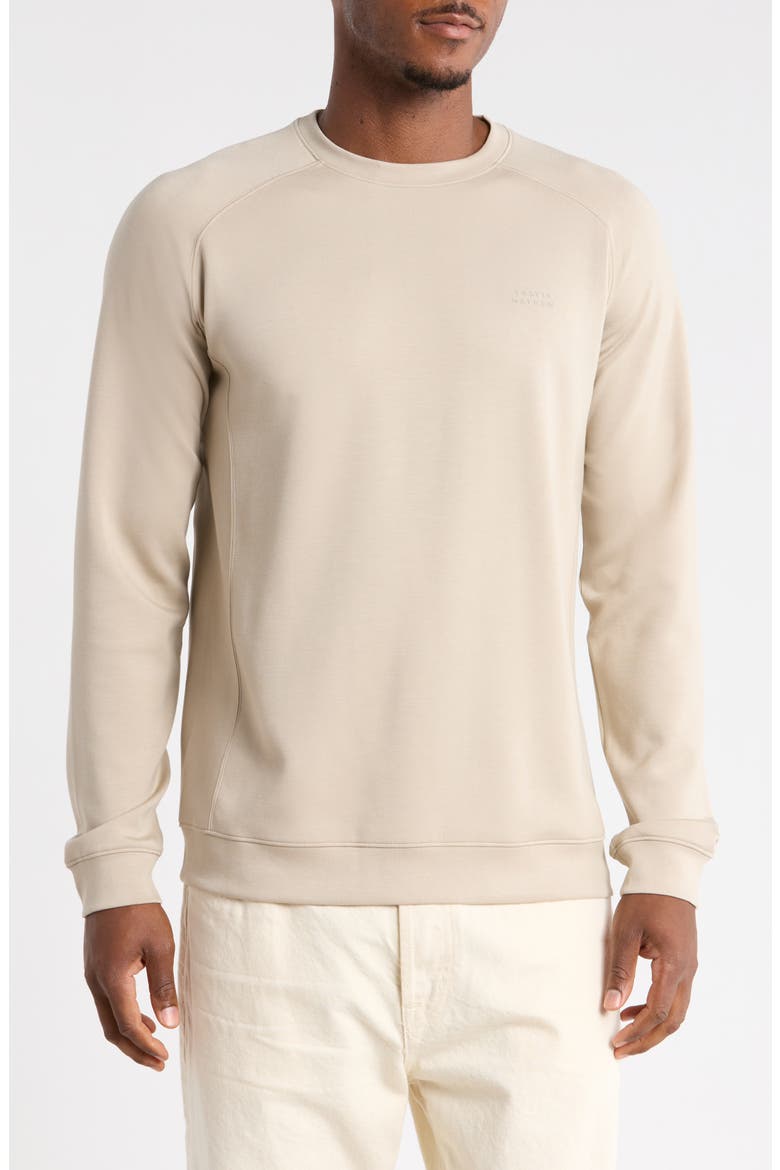 Fibercloud Crewneck Sweatshirt, Main, color, ISLAND FOSSIL