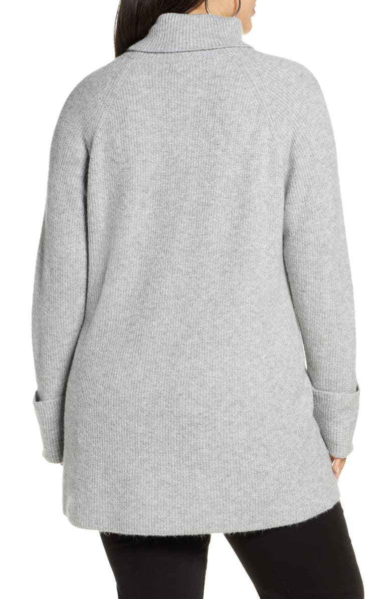 Halogen<sup>®</sup> Ribbed Turtleneck Sweater, Alternate, color,