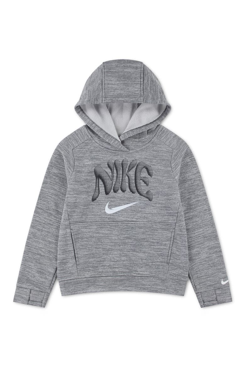 Kids' Therma-FIT Art Hoodie, Main, color, DARK GREY