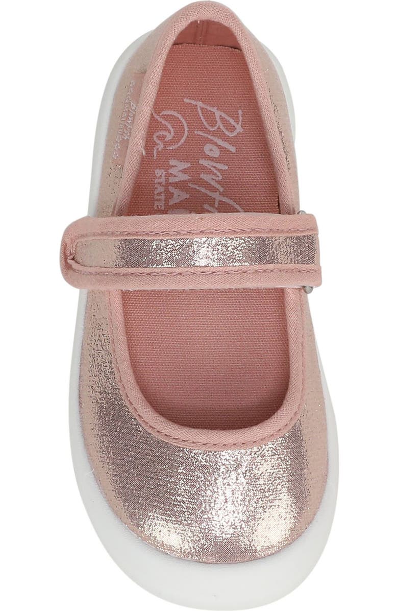 Blowfish Malibu Kids' Brave Mary Jane Sneaker, Alternate, color, Blush Metallic