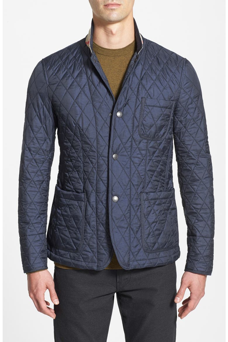 Brit 'Howe' Quilted Jacket, Main, color, NAVY