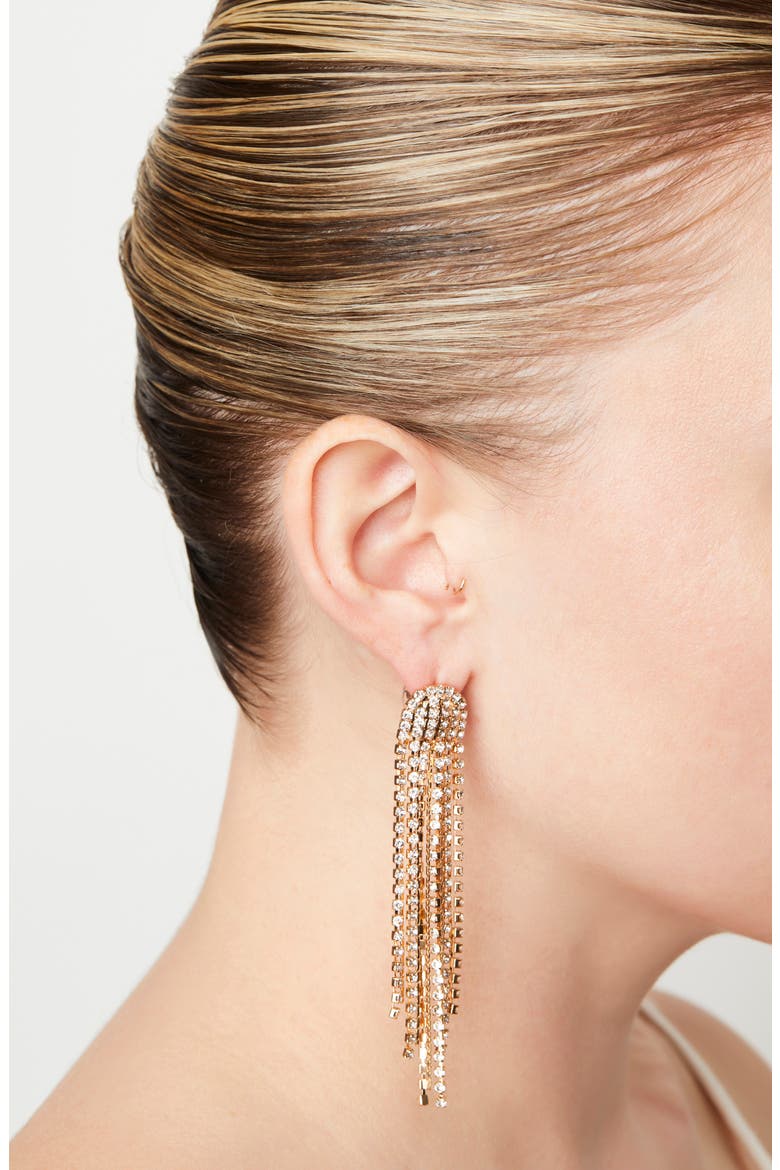 Glitz Chandelier Earrings, Alternate, color, GOLD