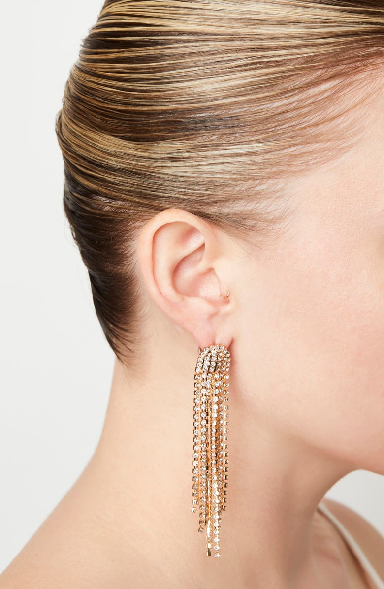 Petit Moments Glitz Chandelier Earrings, Alternate, color, Gold