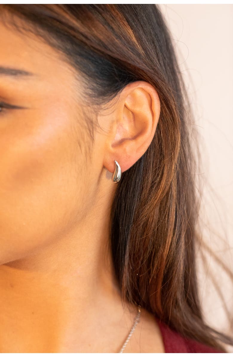 Lucy Quartermaine Droplet Studs, Alternate, color, Sterling Silver