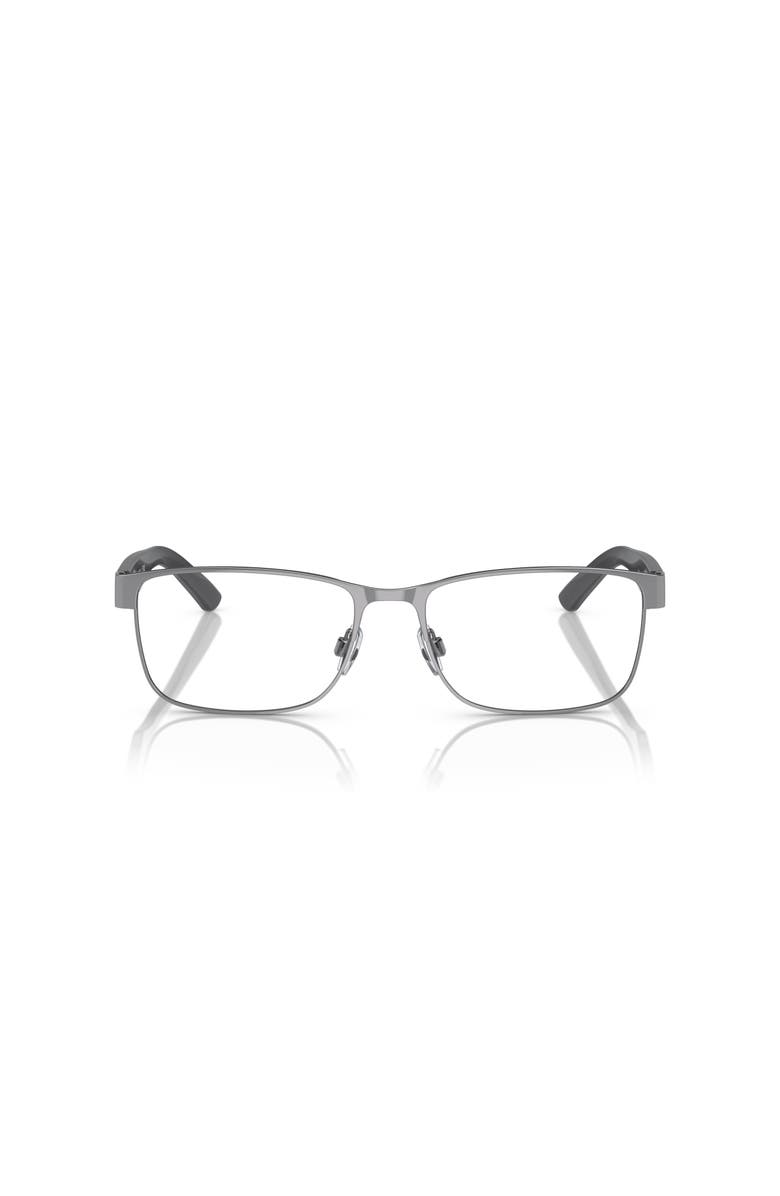 Polo Ralph Lauren 55mm Rectangle optical glasses, Alternate, color, Grey