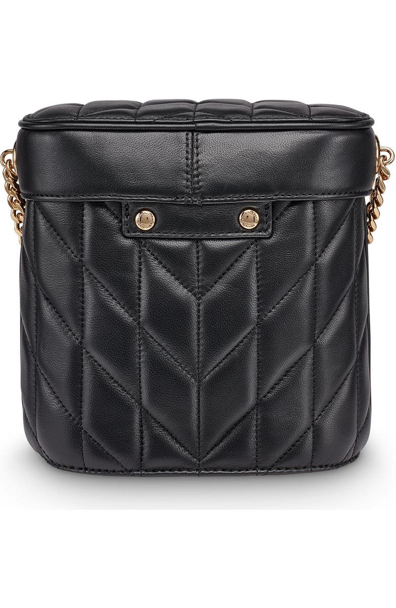 KARL LAGERFELD PARIS Lafayette Crossbody, Alternate, color, Black/Gold