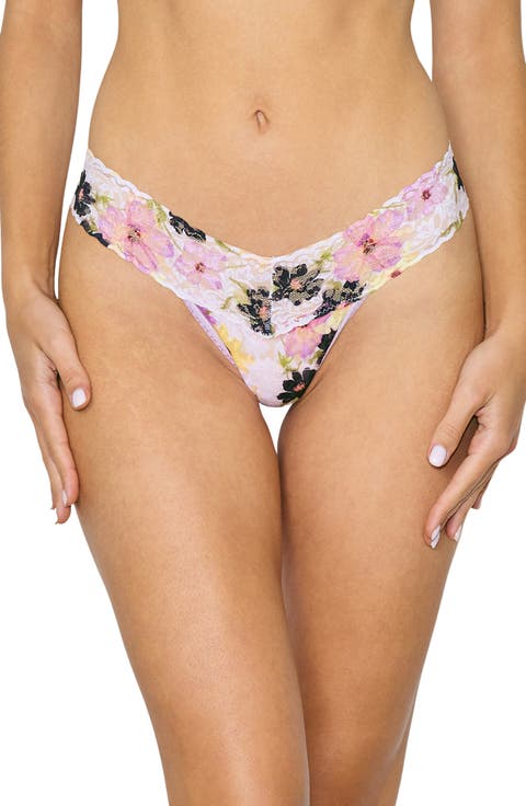 Print Low Rise Thong