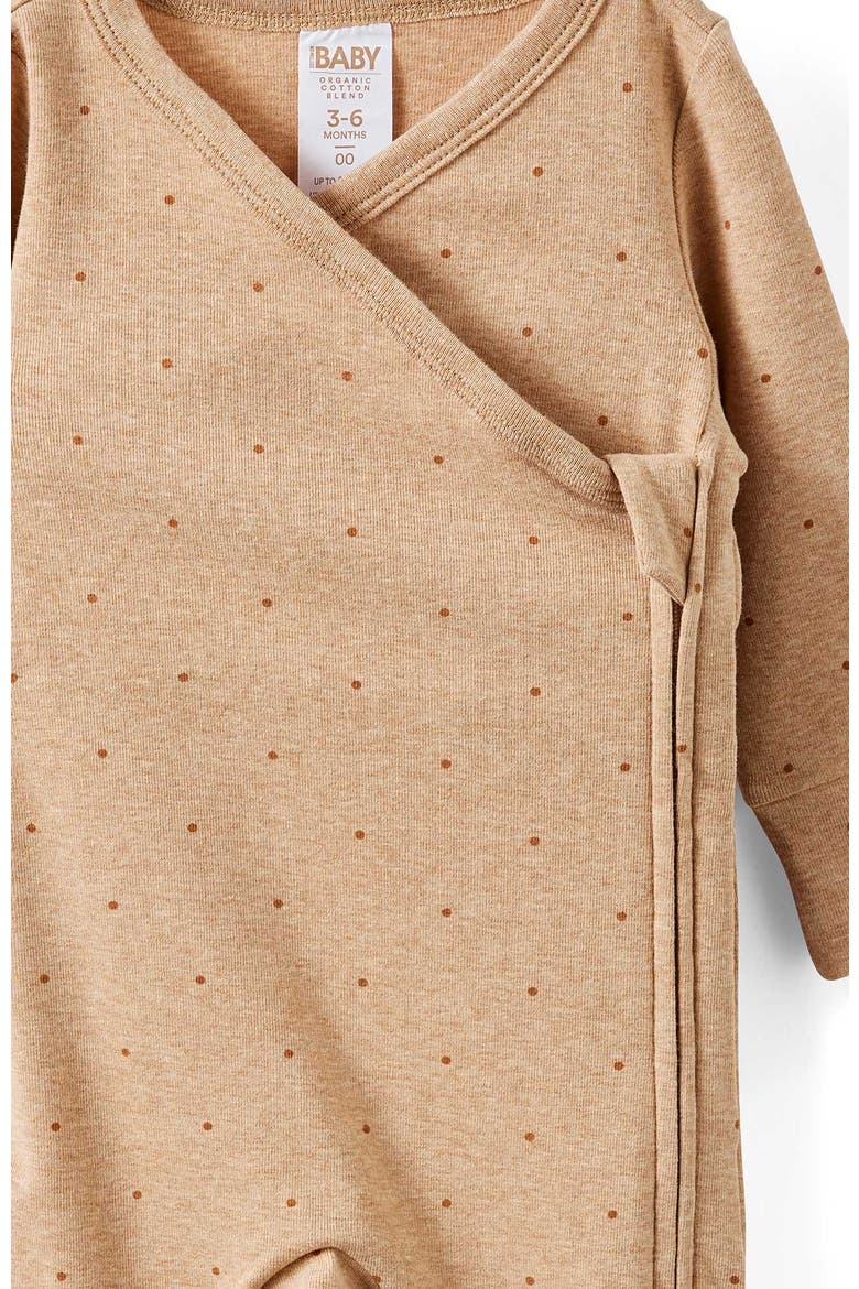 Organic Cross Over Zip All In One, Main, color, Caramel Fudge Marle Spot