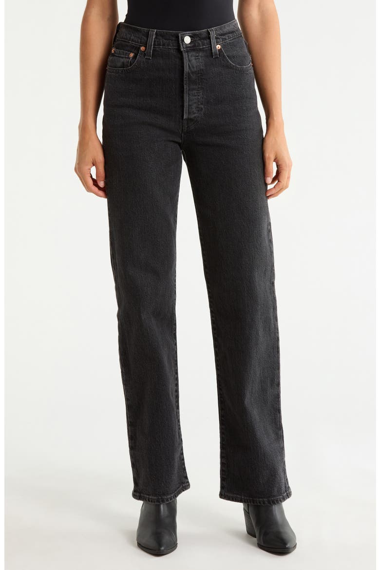 Ribcage High Waist Straight Leg Jeans, Main, color, MEMORIES OF YOU