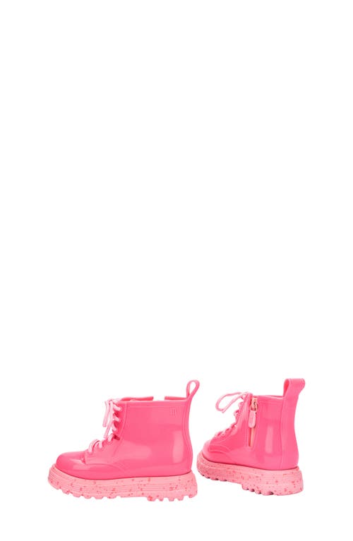 Mini Melissa Girls' Combat Style Boots - Toddler In Pink