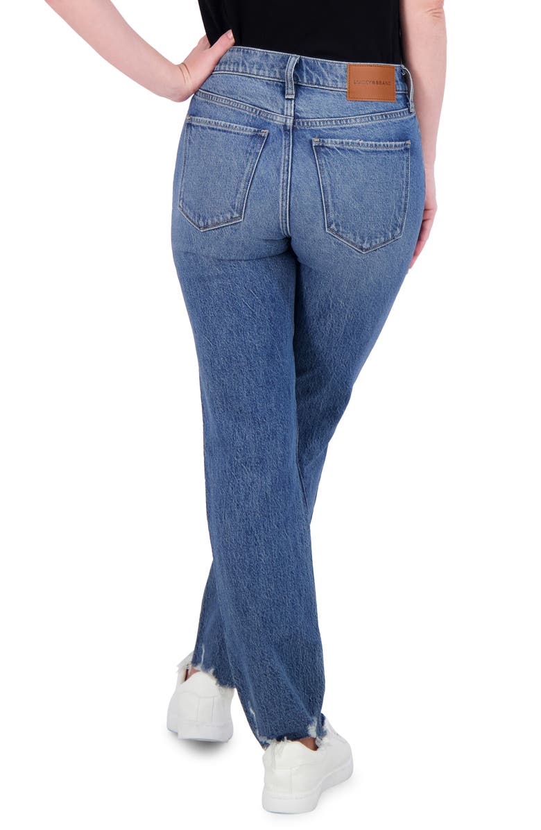 Lucky Brand Zoe High Waist Straight Leg Jeans, Alternate, color, 