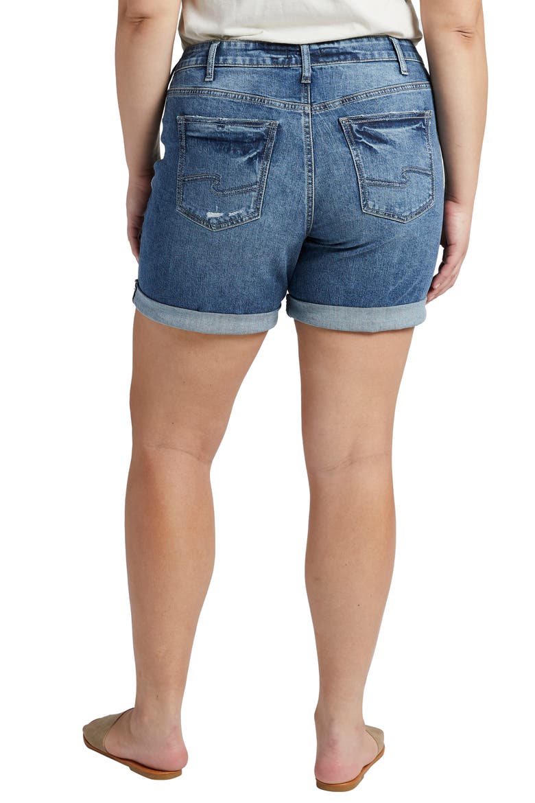 Boyfriend Jean Shorts, Alternate, color, INDIGO