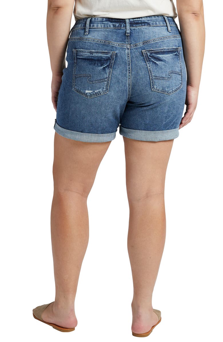 Silver Jeans Co. Boyfriend Jean Shorts, Alternate, color, 