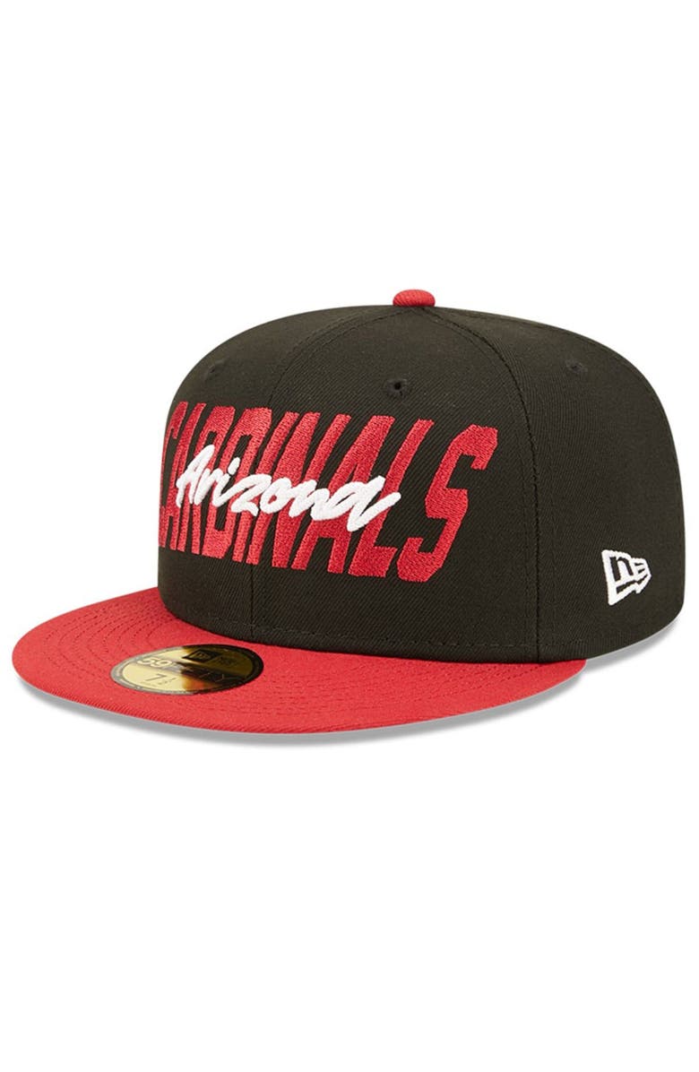 New Era Men's New Era Black/Cardinal Arizona Cardinals 2022 NFL Draft On Stage 59FIFTY Fitted Hat, Alternate, color, Black