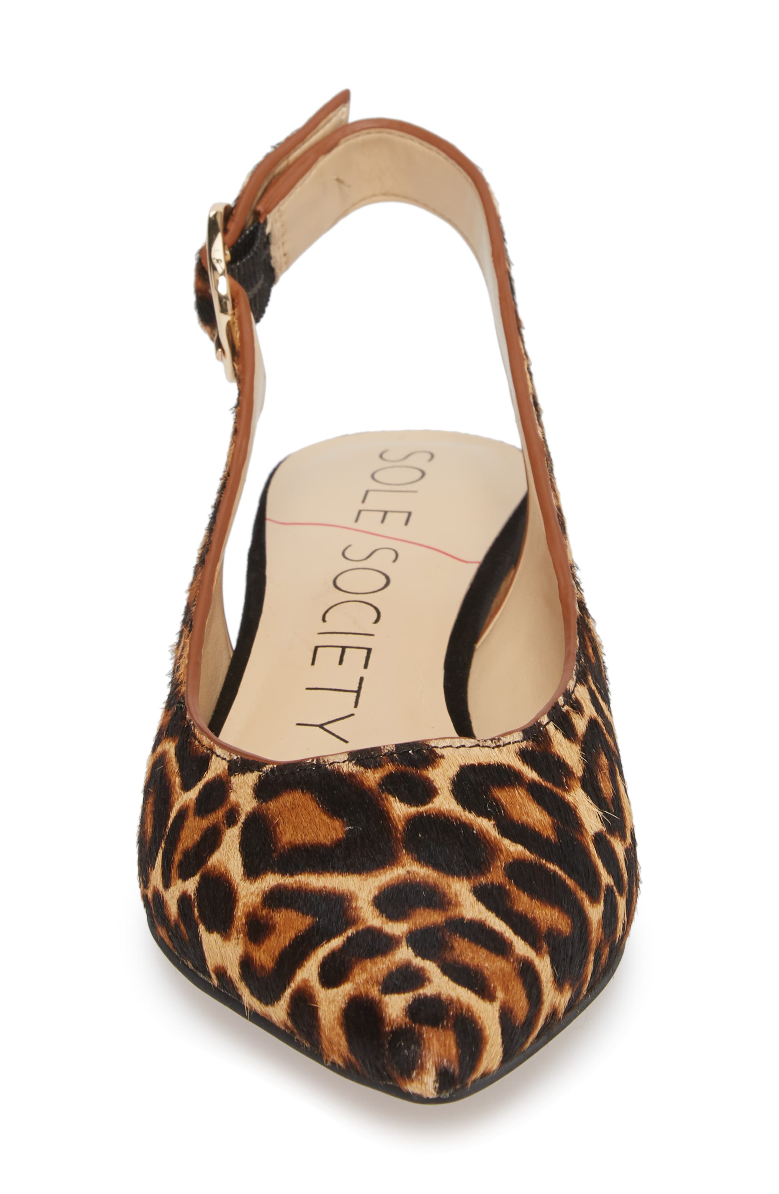 Mariol Slingback Pump, Alternate, color, FALL LEOPARD CALF HAIR
