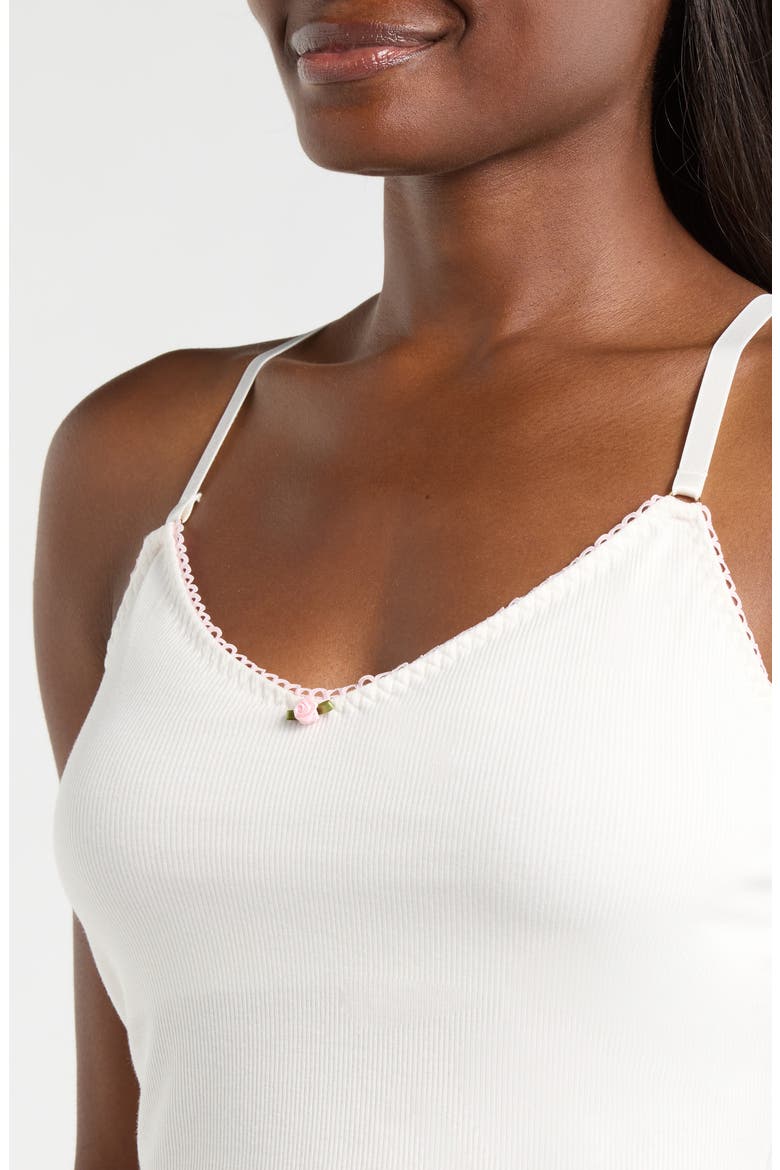 Rib Crop Camisole, Alternate, color, WHITE