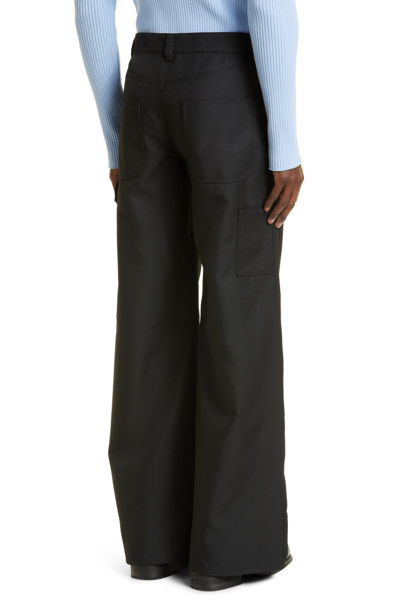 Courrèges Baggy Twill Carpenter Pants, Alternate, color, 