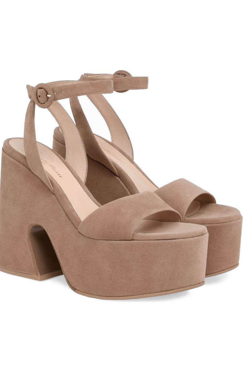 Gianvito Rossi Ziggy Sandals, Alternate, color, Pink Suede