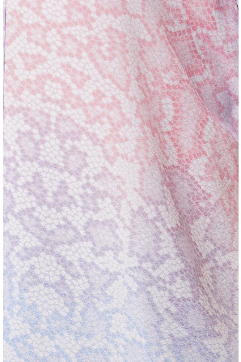 Tie Front Short Sleeve Top, Alternate, color, TILED SNAKESKIN