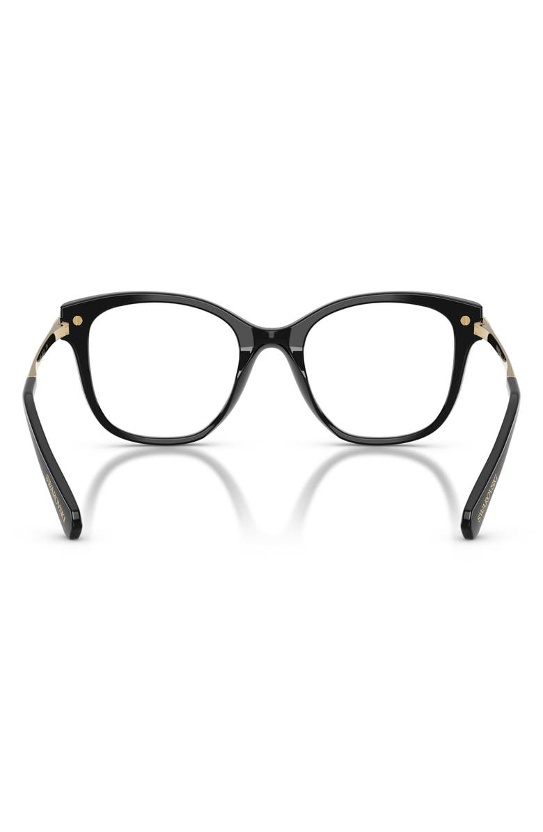 Swarovski 51mm Square Optical Glasses, Alternate, color, Black/ Demo Lens