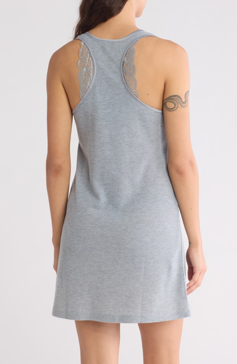 Ted Baker London Lace Racerback Chemise, Alternate, color, Silver Heather
