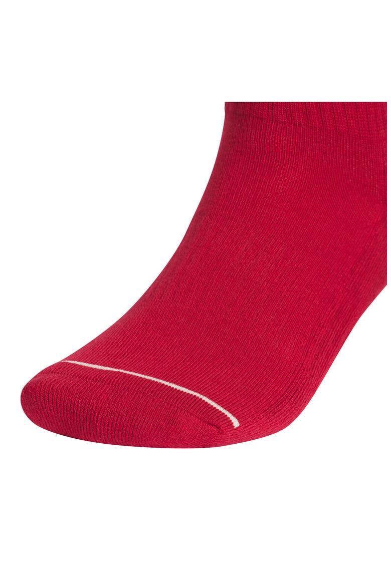 Trefoil 3.0 3-Pack Assorted High Quarter Socks, Alternate, color, TEAM RED/ YELLOW/ INDIGO