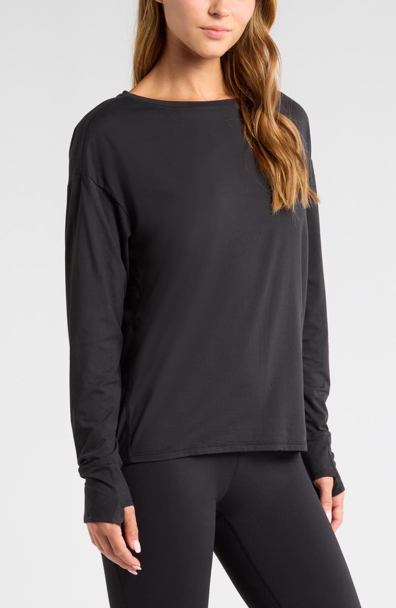 Zella Equilibrium Cocoon Long Sleeve T-Shirt, Alternate, color, 