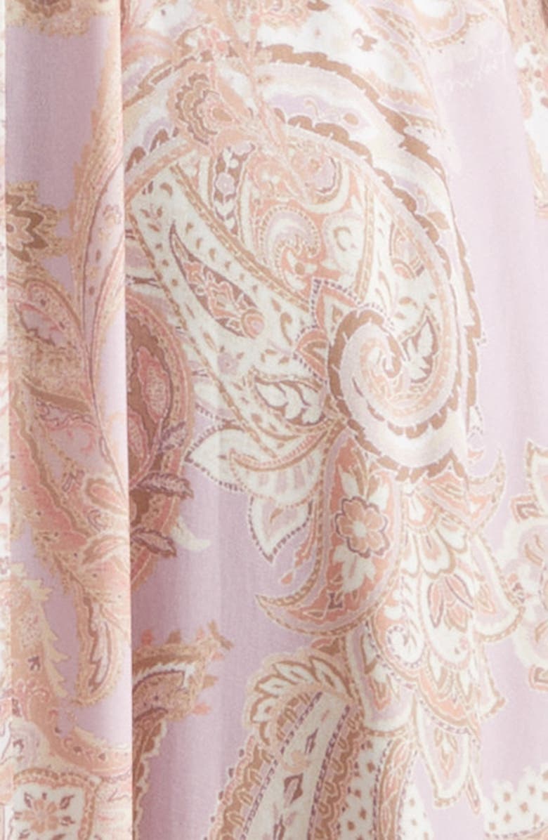 L'AGENCE Rosette Paisley Print Maxi Dress, Alternate, color, Mv/ Mt Trad Paisley