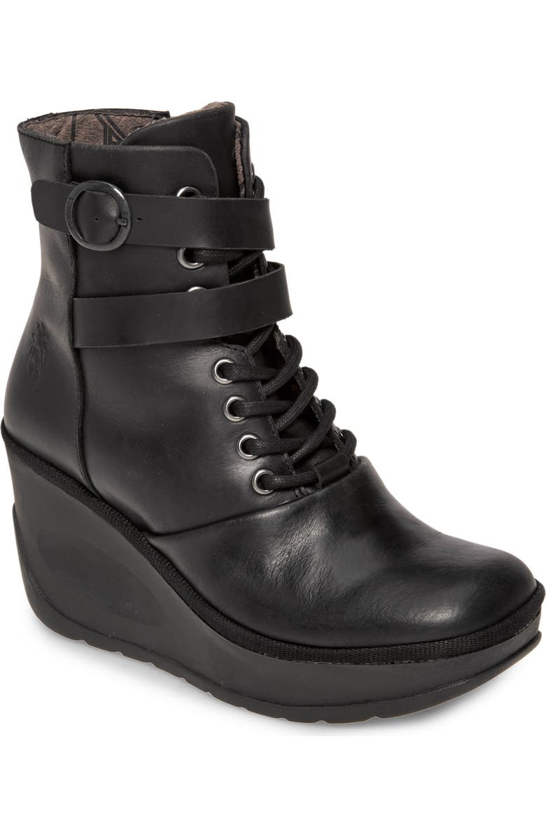 Fly London Jabi Wedge Bootie, Main, color,