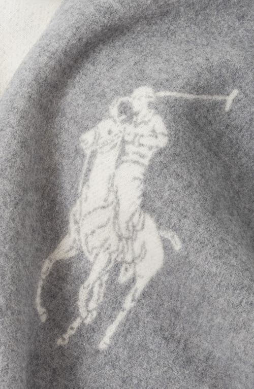 Polo Ralph Lauren Polo Player Scarf In Gray
