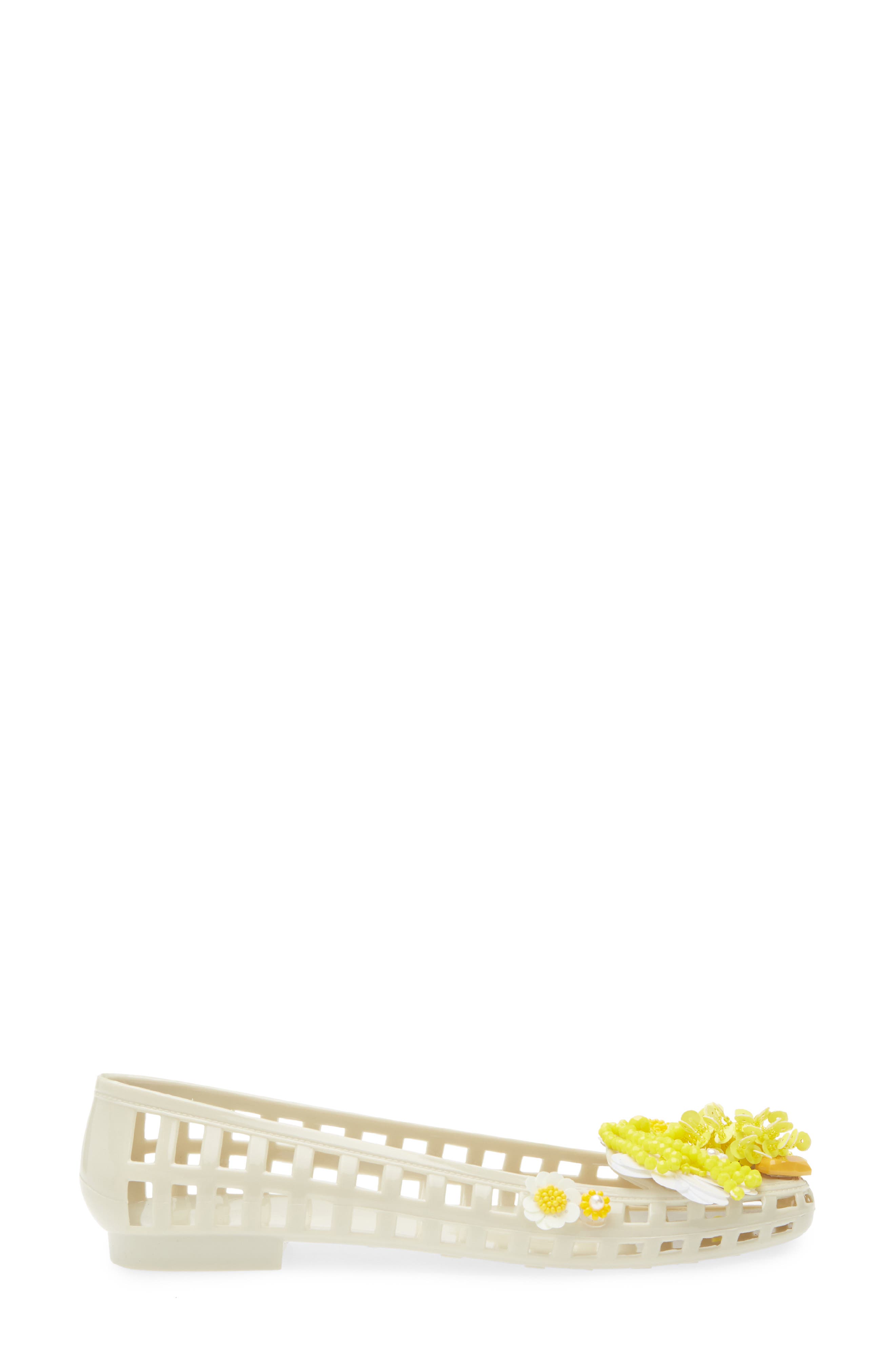 HEAVENLY JELLY Dazzla Jelly Ballet Flat, Alternate, color, Ivory