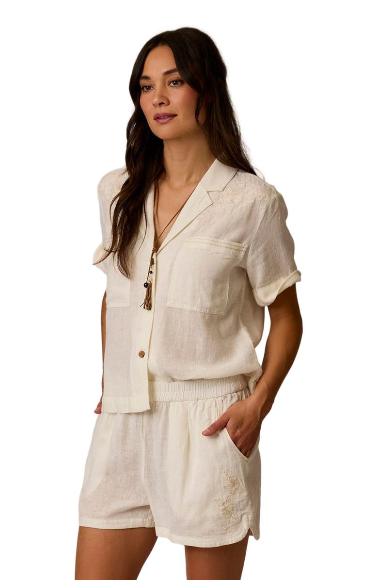 Carve Designs Luca Linen Shirt, Alternate, color, Cloud Chambray