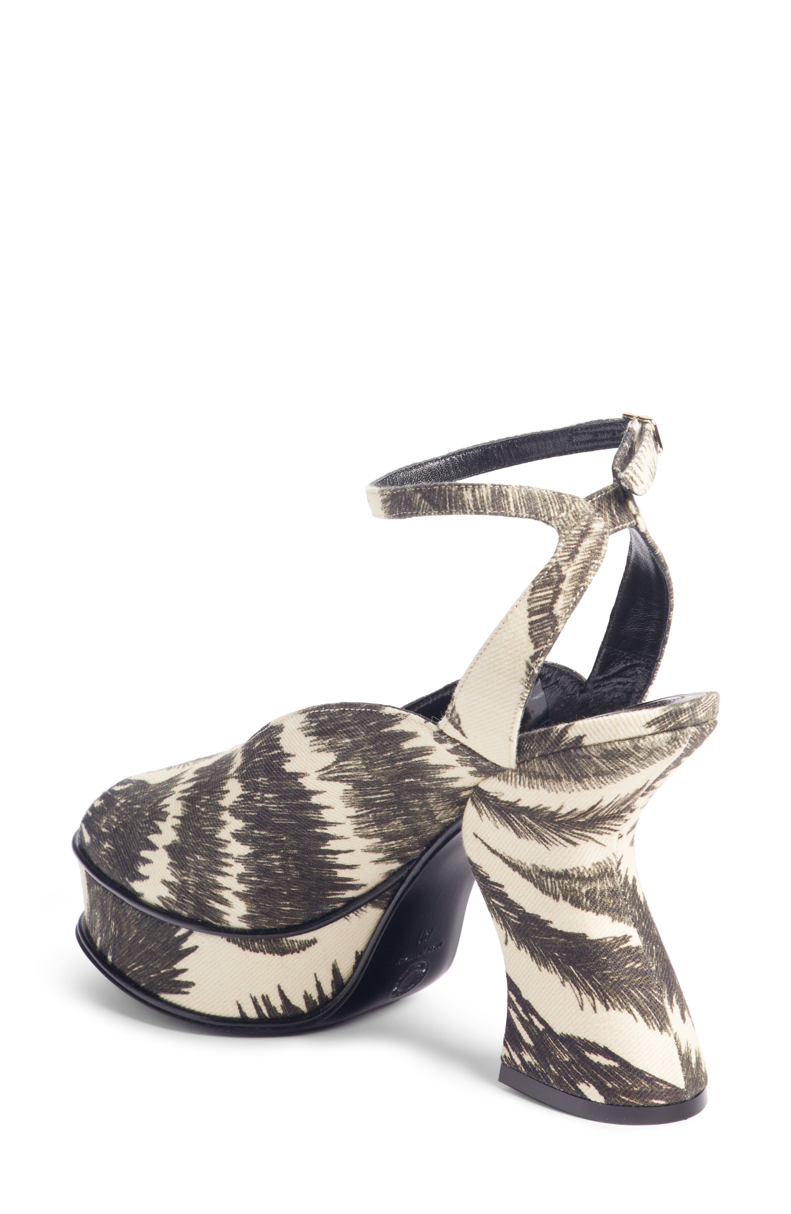 Dries Van Noten Wave Heel Platform Sandal, Alternate, color, 