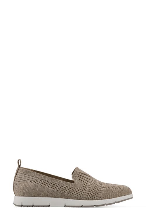 Cliffs By White Mountain Garren Glitter Knit Slip-on Sneaker In Bronze Glitter Knit