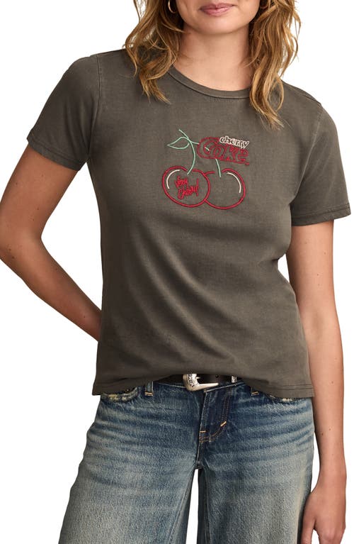 Lucky Brand Very Cherry Coke T-shirt In Brown