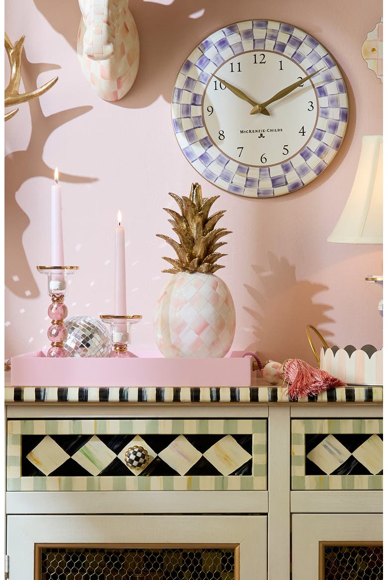Rosy Pineapple Sculpture, Alternate, color, ROSY