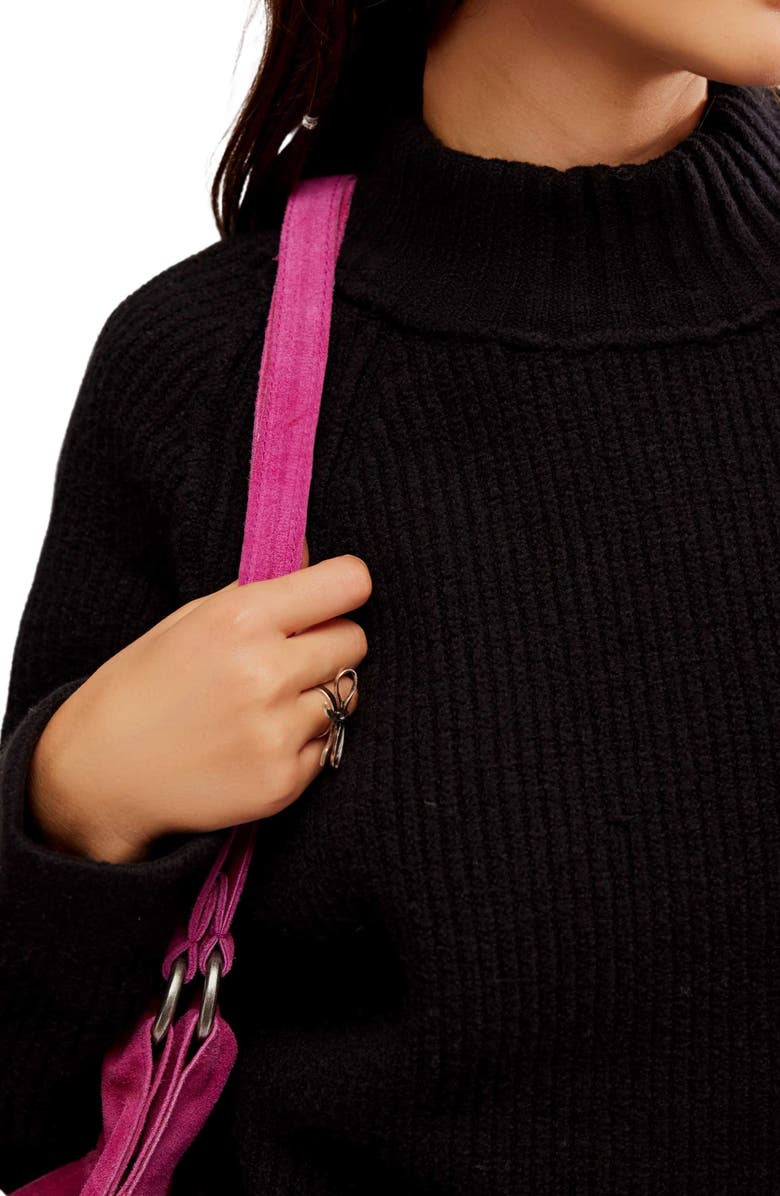 Free People Sunbeam Oversize Turtleneck Sweater, Alternate, color, 