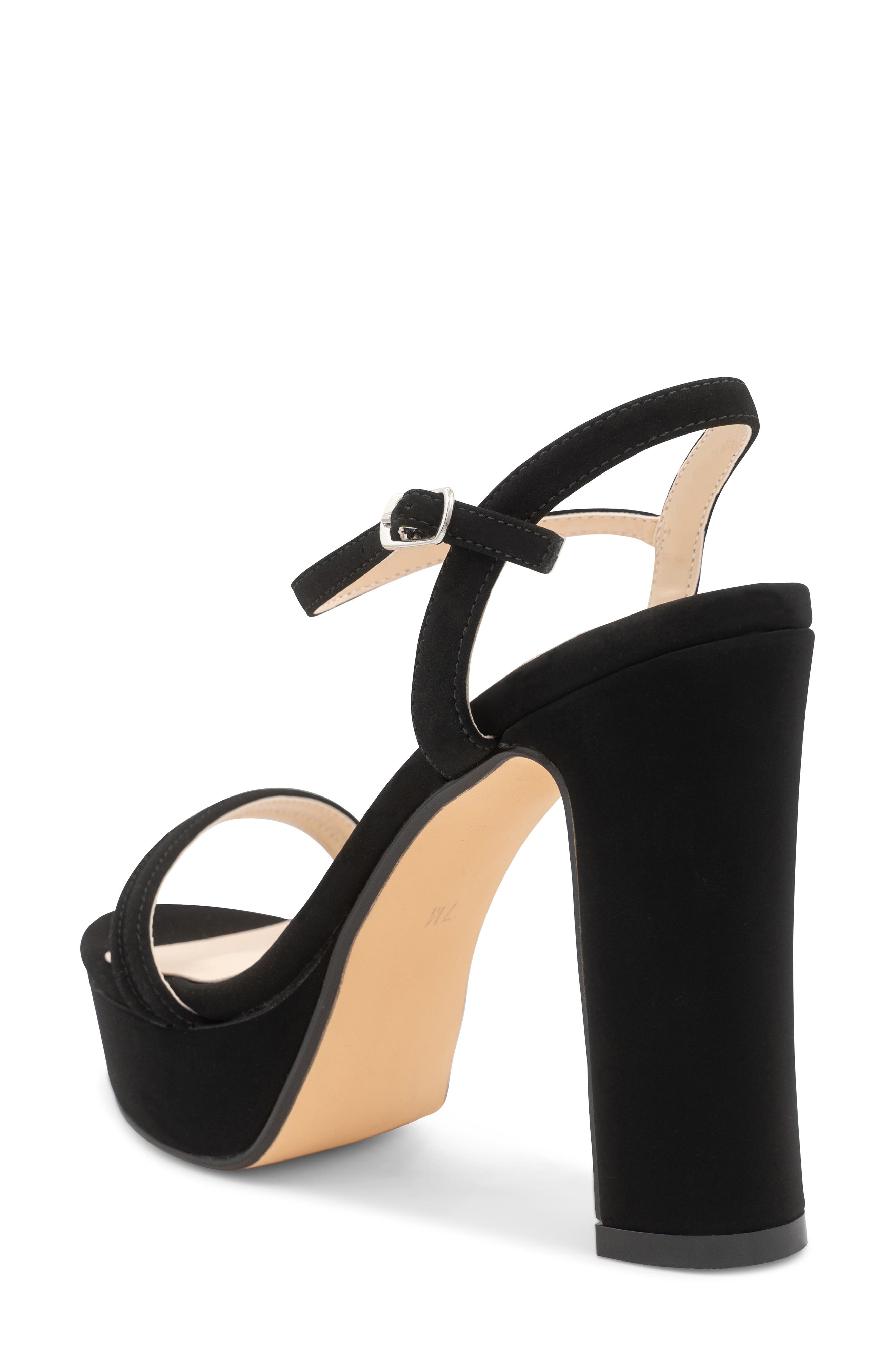 Touch Ups Natalia Ankle Strap Platform Sandal, Alternate, color, Black