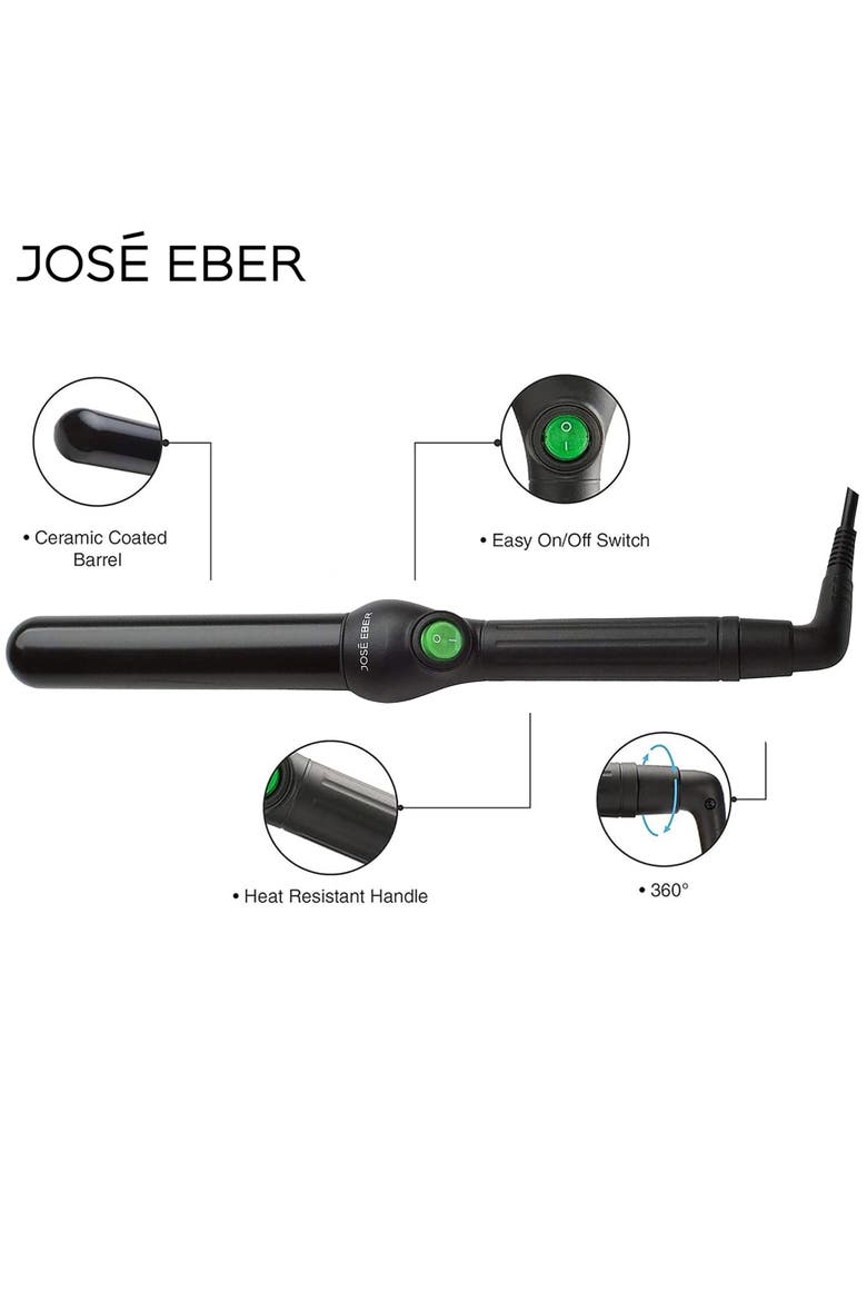 Clipless Curling Iron, Alternate, color, Black