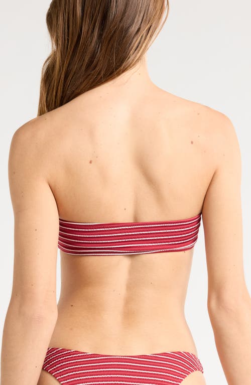 Pacsun Emily Stripe Bandeau Bikini Top