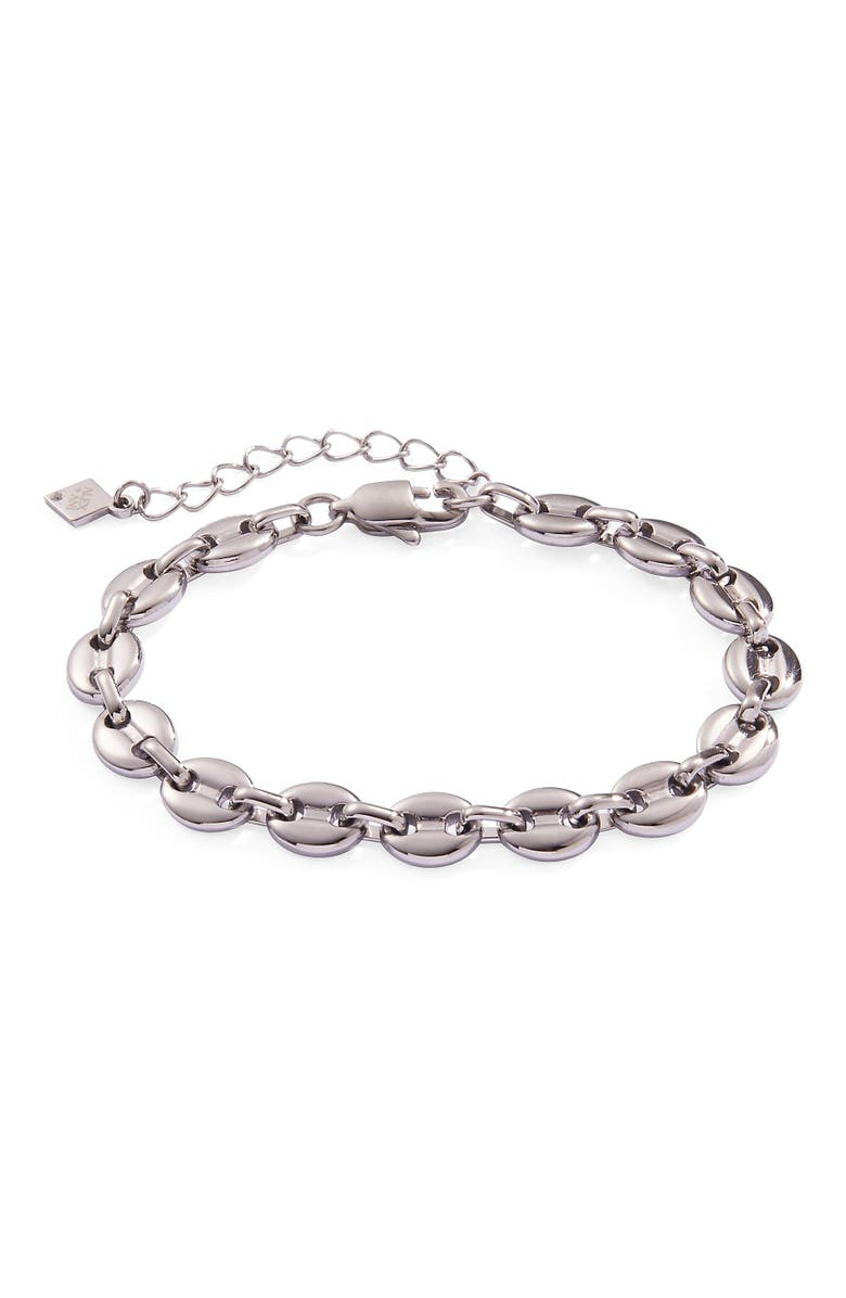 Alex and Ani Mariner Chain Bracelet, Main, color, Silver