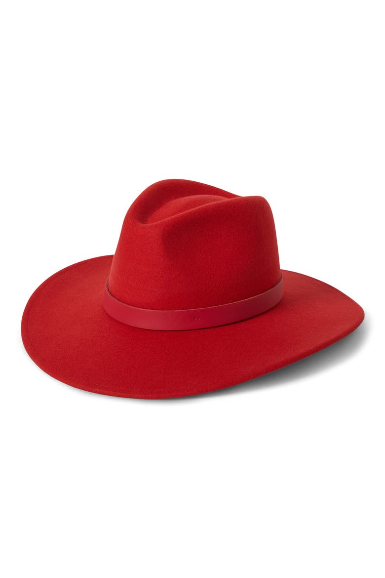 Harper Felted Wool Fedora, Main, color, ADRENALINE RUSH