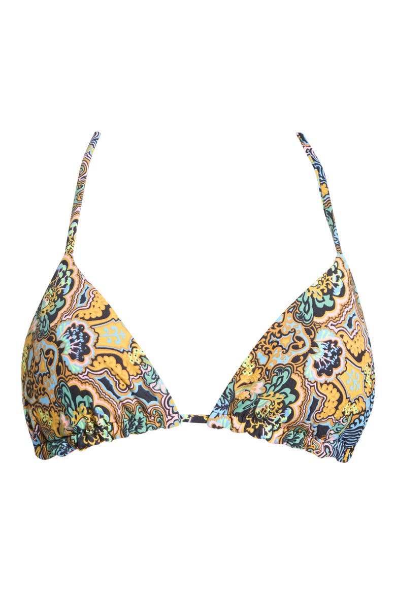 Balmy Reversible Triangle Bikini Top, Main, color, BROWN