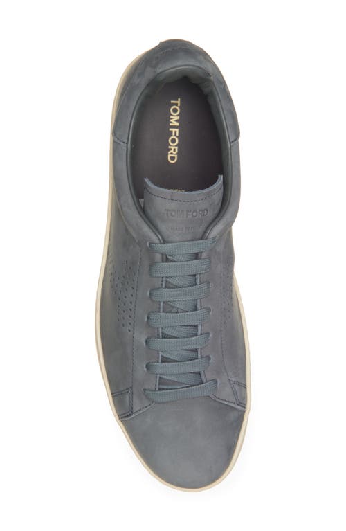 Tom Ford Perforated Suede Sneakers In Multi