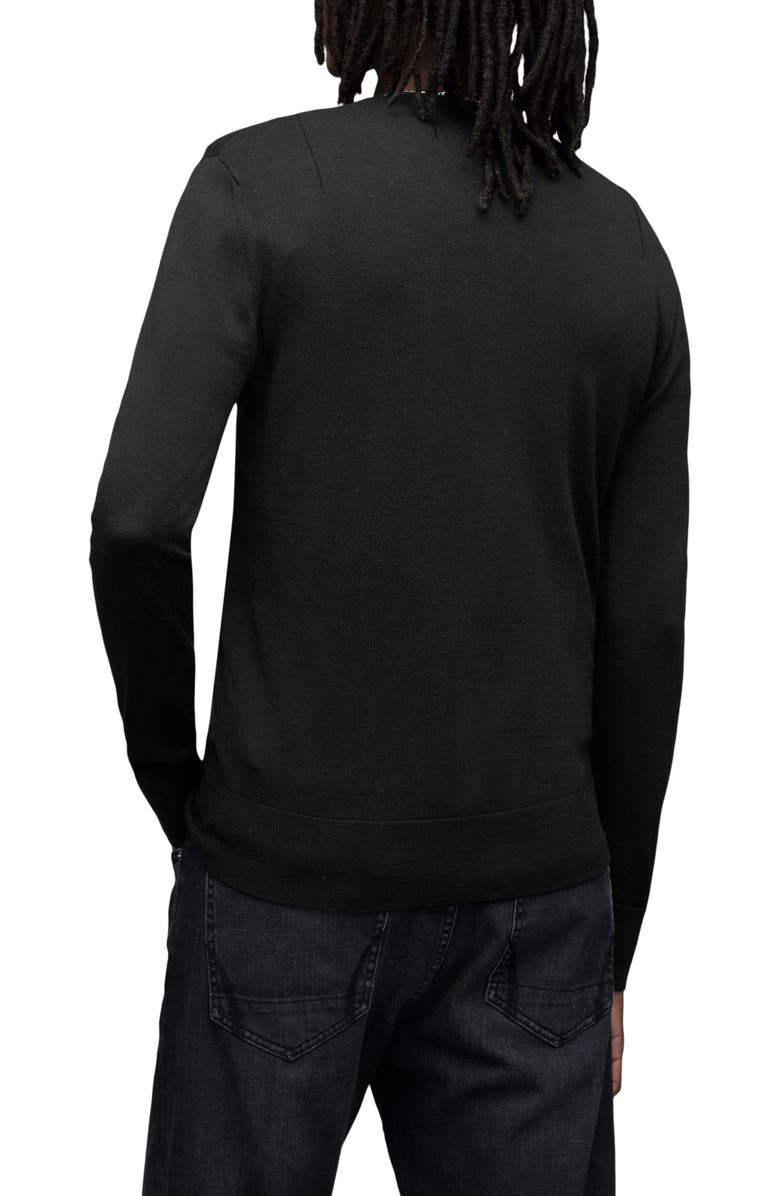 AllSaints Mode Merino Wool Henley Sweater, Alternate, color, 
