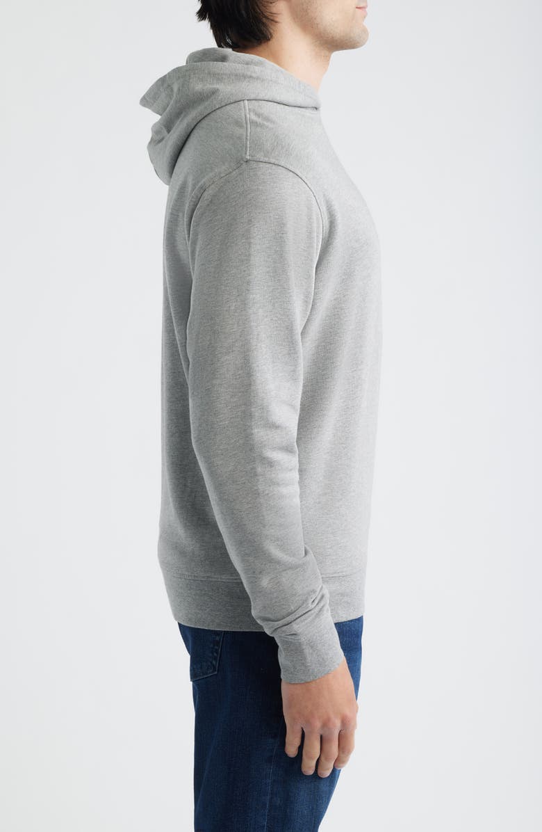 Peter Millar Oasis Organic Cotton Blend Hoodie, Alternate, color, Gale Grey