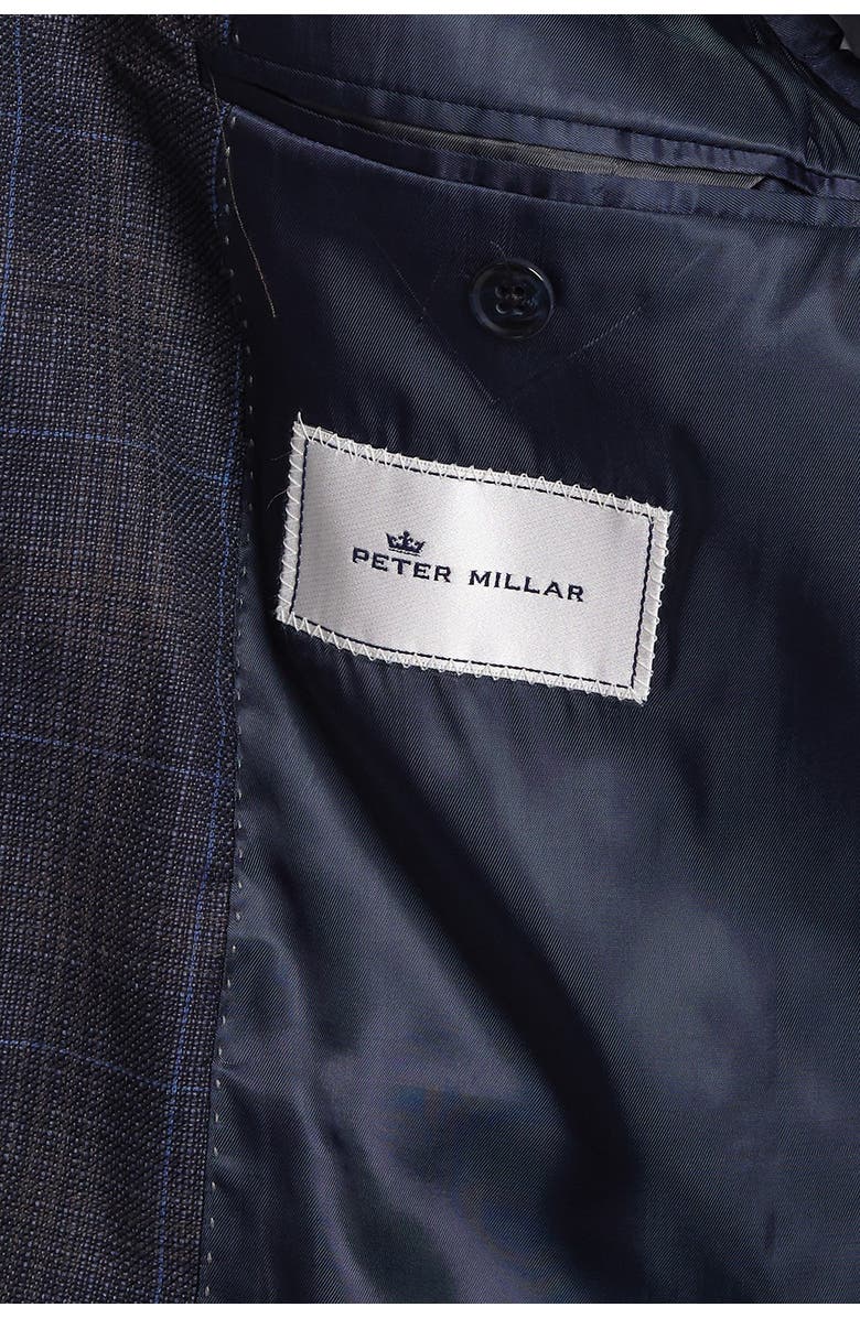 Peter Millar Hyperlight Plaid Two Button Notch Lapel Wool Suit Separate Sport Coat, Alternate, color, 