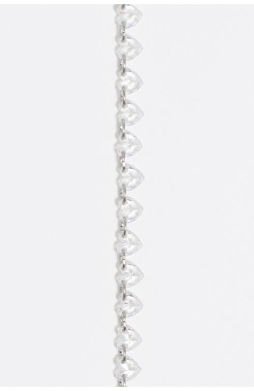 Bimba Y Lola Hearts Crystals Bracelet In Metallic