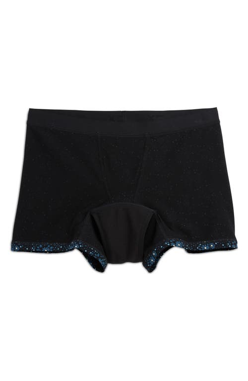 Tomboyx First Line Stretch Cotton Period 4.5-inch Trunks In Black